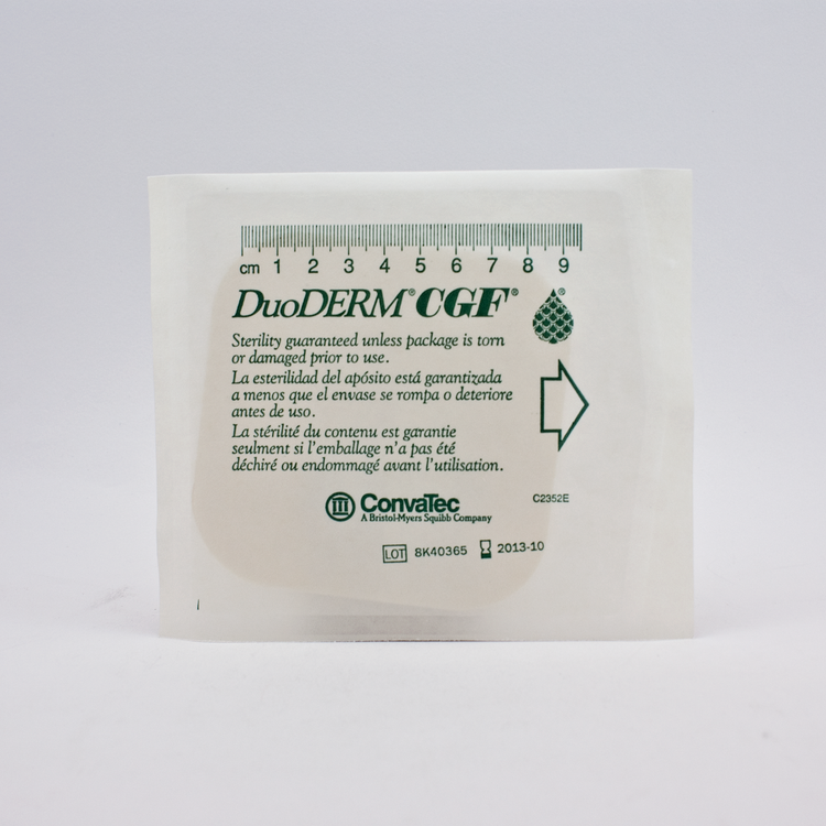 DuoDERM 187660 CGF Sterile Dressing, 4" x 4", Square, Sterile