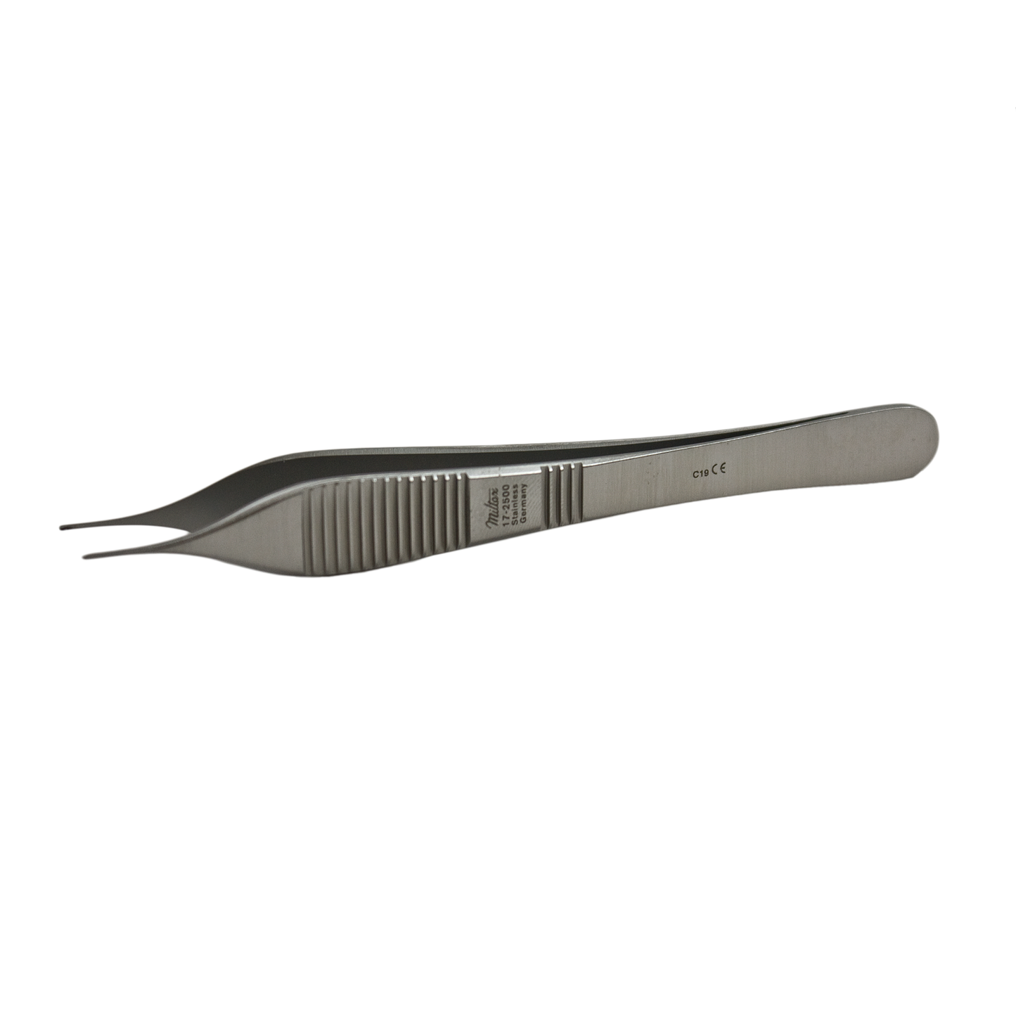 Micro Adson Tissue Forceps, 4.75", Micro Jaw, 0.5mm Wide, 1x2 Teeth, by Miltex