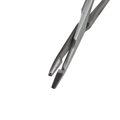 Delasco OHS-12C Olsen-Hegar Combination Needle Holder/Suture Scissors 4 3/4", Serrated, Fine Jaws, Tungsten Carbide