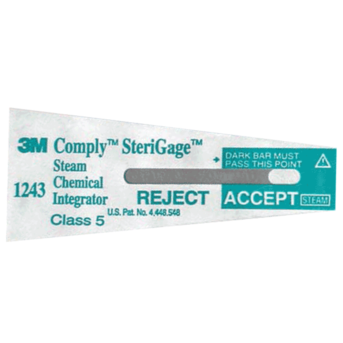 3M Comply 1234 Steam Chemical Integrator, 2" x 3/4", Moving Front, Convenience Pack, Pack of 100