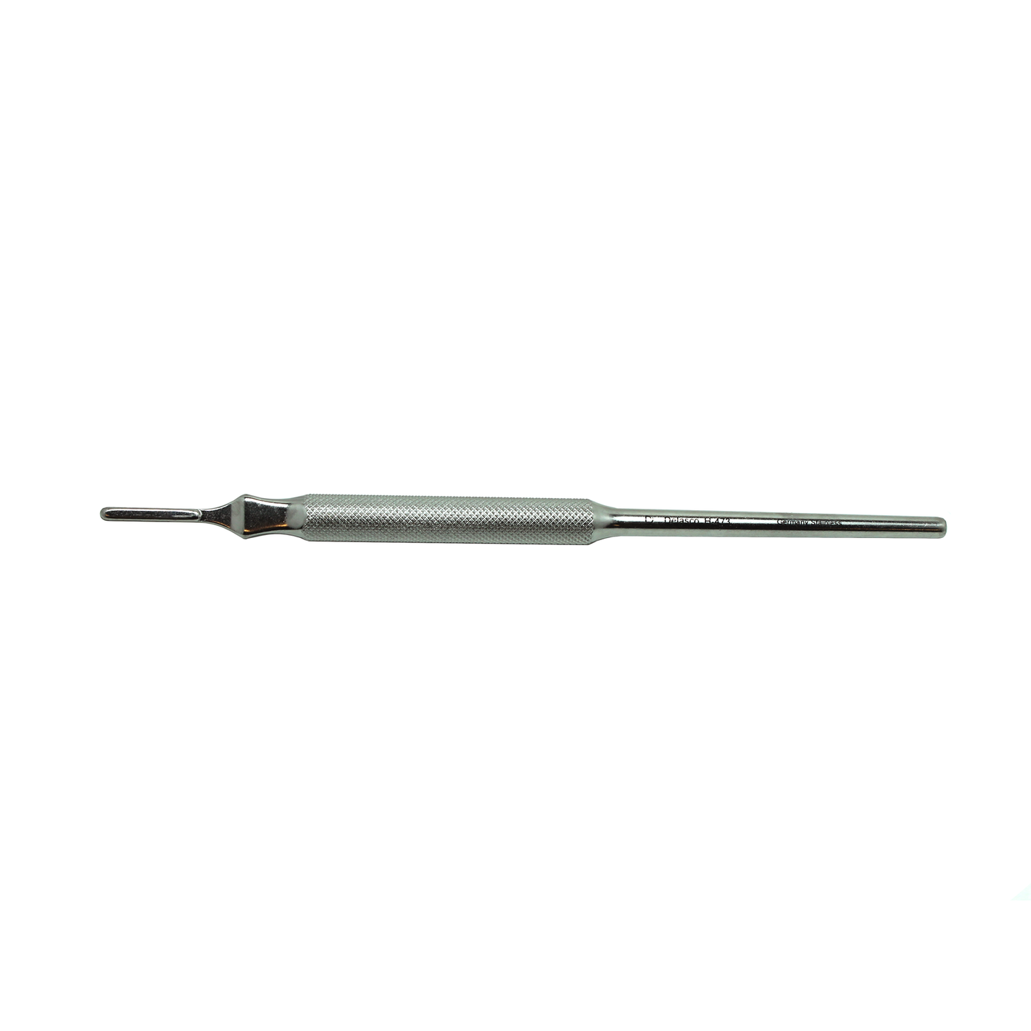 Delasco H-473 Scalpel Handle, Straight 6", Round Knurled Handle