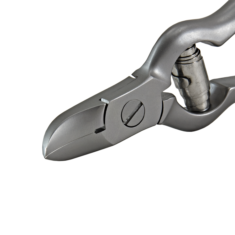 Delasco N-3 Nail Nipper 5 1/2", Concave Jaws, Barrel Spring, Stainless Steel
