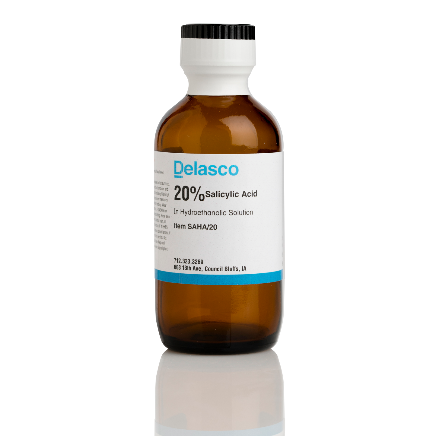 Delasco SAHA/20 Salicylic Acid 20% in Hydroethanolic Solution 2 oz
