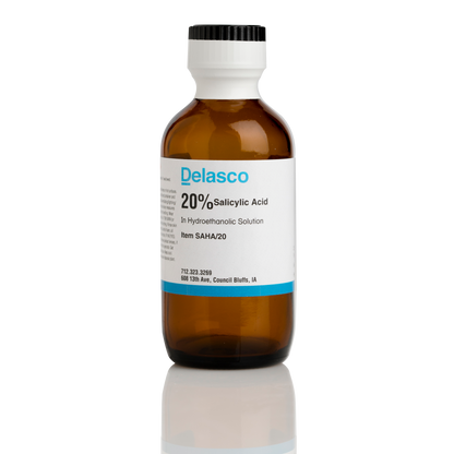 Delasco SAHA/20 Salicylic Acid 20% in Hydroethanolic Solution 2 oz