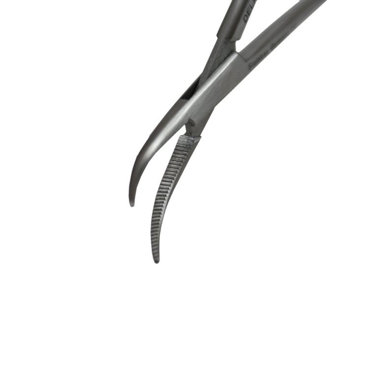 Delasco H-122 Micro-mosquito Hemostat, 4 3/4", Curved, Fine