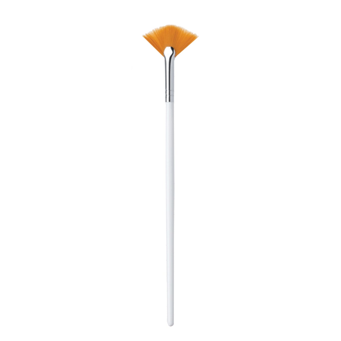 Disposable Fan Brush, Taklon, 7 3/8" wood handle, 1 1/2" fan width, 4/pack