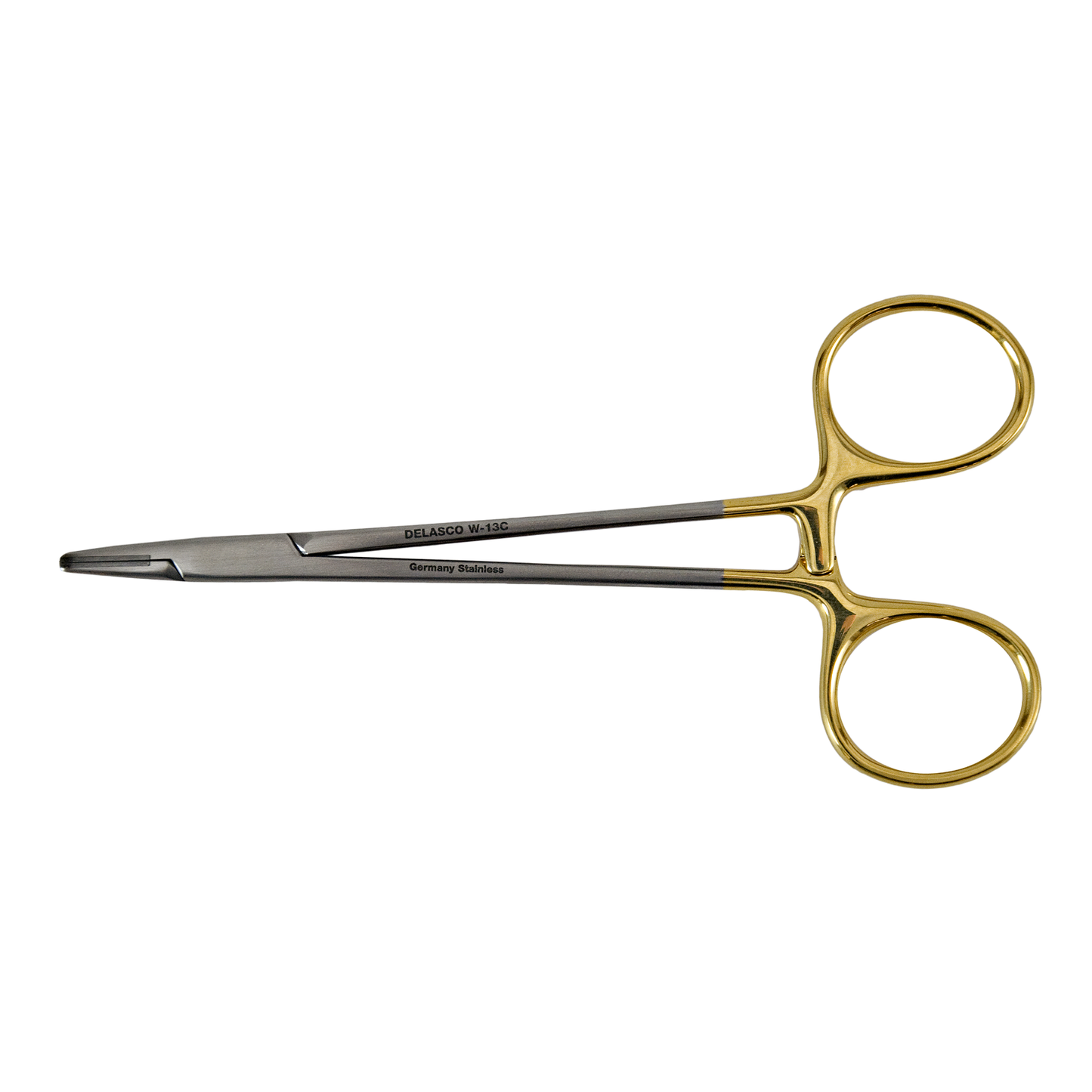 Delasco W-13C Webster Needle Holder 5 in Straight, Smooth Tungsten Carbide