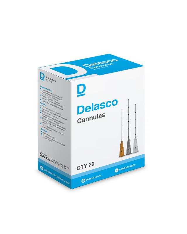 Delasco Cannula, 25G x 50 mm, BX/20