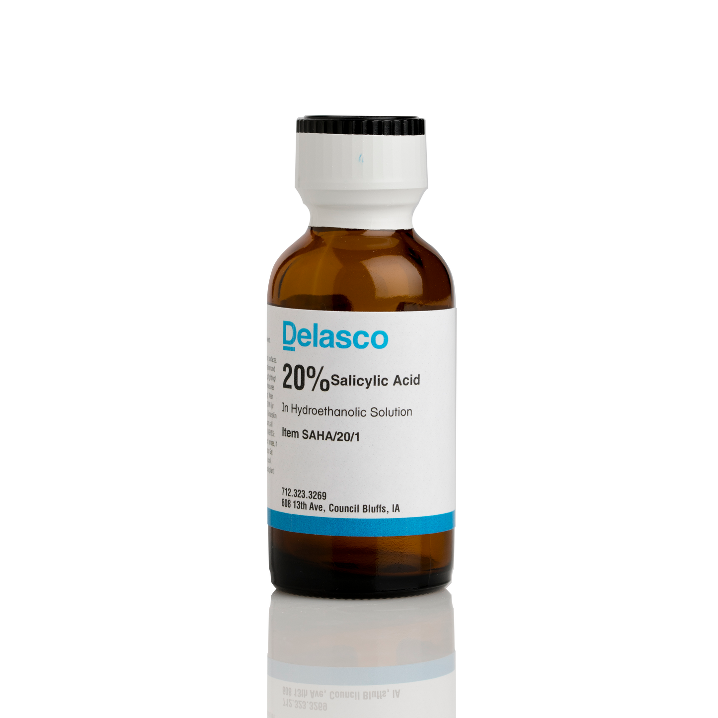 Delasco SAHA/20/1 Salicylic Acid 20% in Hydroethanolic Solution 1 oz