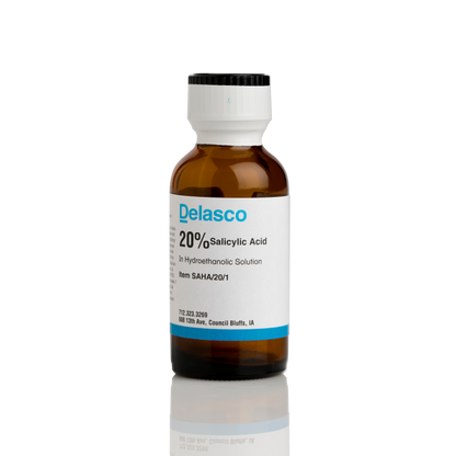 Delasco SAHA/20/1 Salicylic Acid 20% in Hydroethanolic Solution 1 oz