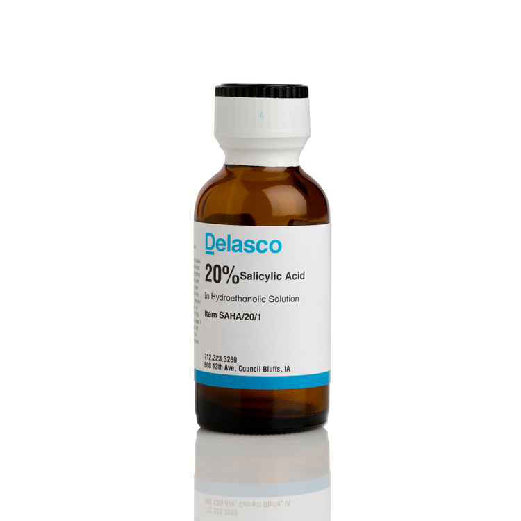 Delasco SAHA/20/1 Salicylic Acid 20% in Hydroethanolic Solution 1 oz