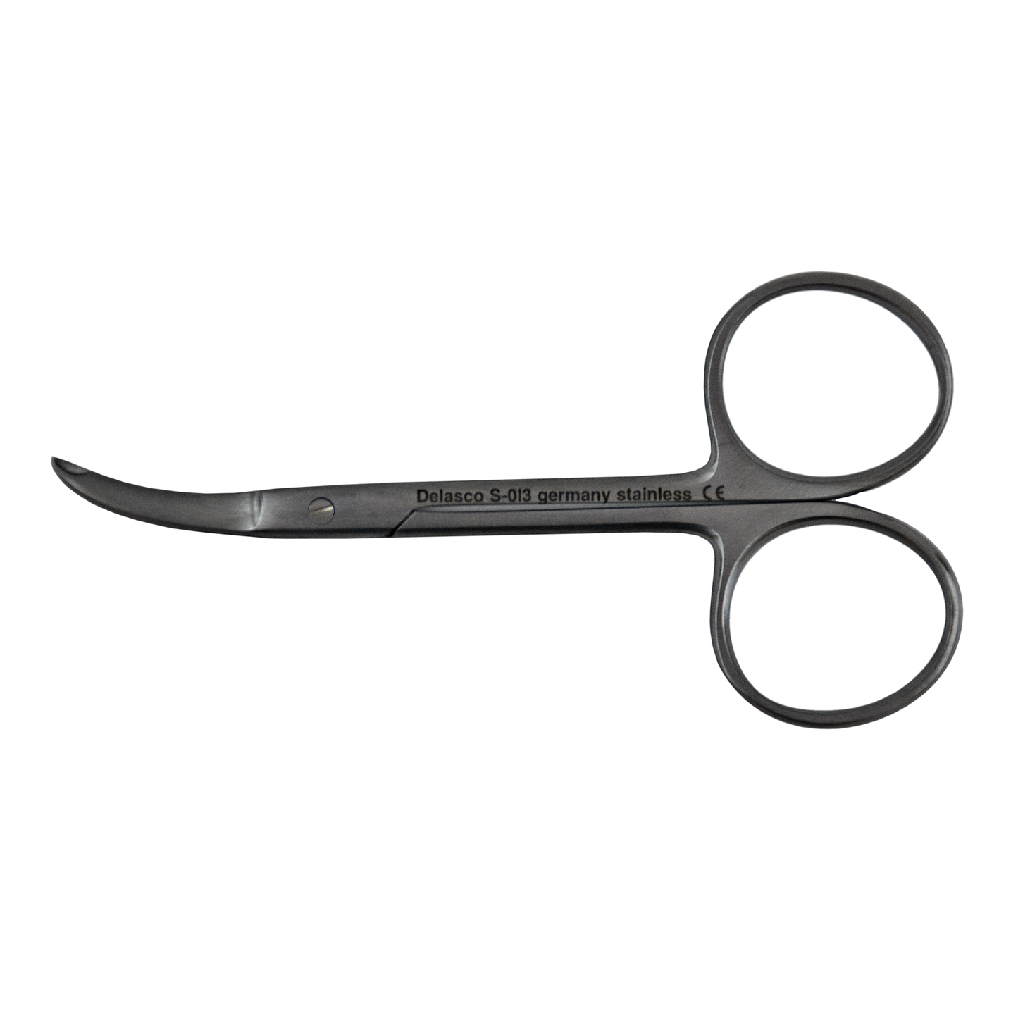 Delasco S-013 Shortbent Suture Scissors (9cm) 3 1/2", Fine, Curved, Stainless Steel