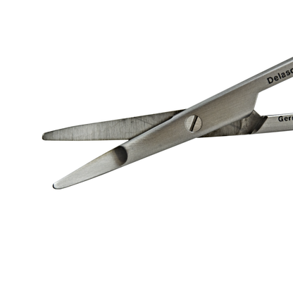 Delasco S-622 Ragnell Scissors, 5" (12.5cm), Curved, Flat Tip, Blunt/Blunt, Stainless Steel