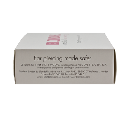 Blomdahl Mini Ear Piercing Gun with accessories