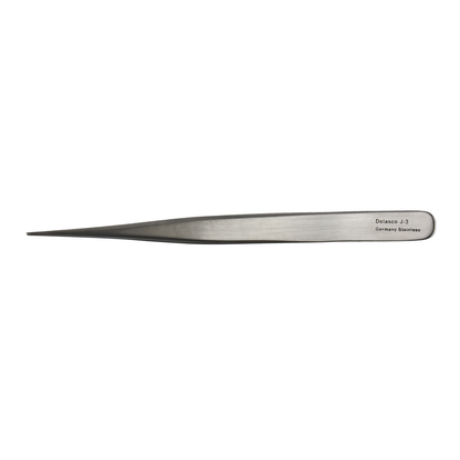 Delasco J-3 Jeweler's Forceps 4.75 in Straight 0.5mm