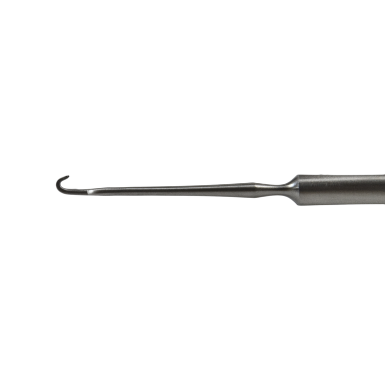 Delasco SH-162 Guthrie Skin Hook 4.75 in Straight Hook 1mm Dia. X 1.5mm Wide 2 Prong, Sharp