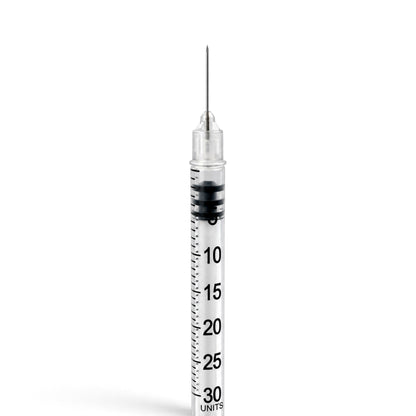 Delasco Insulin Syringe, 0.3 ml, 31G x 5/16" (8 mm), Box of 100