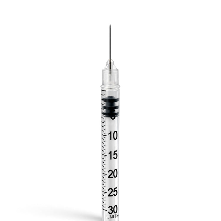 Delasco Insulin Syringe, 0.3 ml, 31G x 5/16" (8 mm), Box of 100