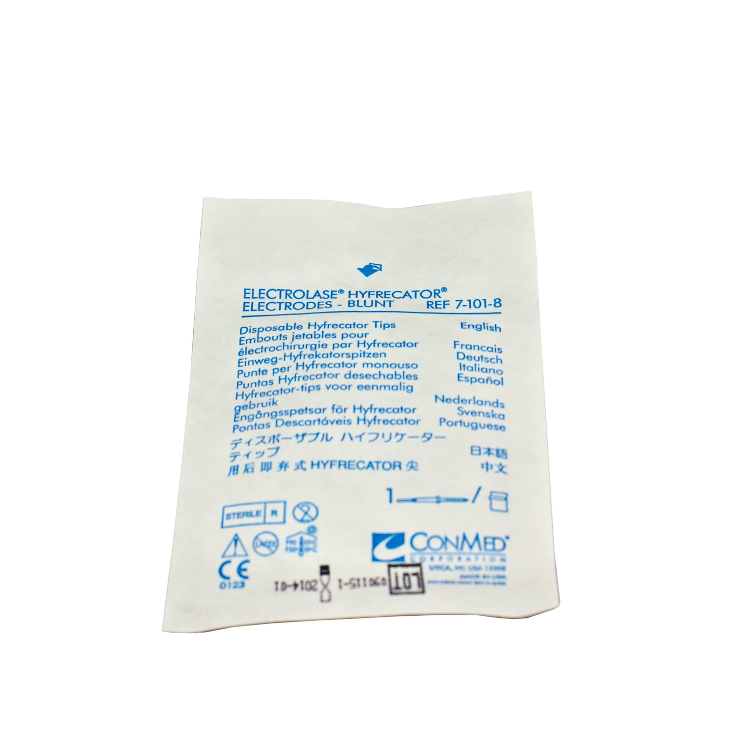 ConMed 7-101-8BX Electrolase Tips, Blunt, Sterile, Box of 50