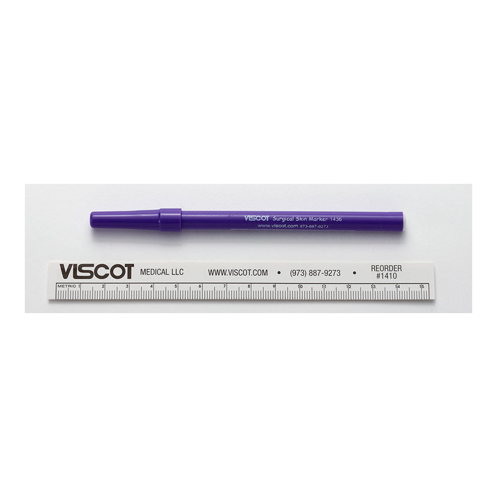 Viscot 1436SR-10 Ultra Fine Gentian Violet Surgical Skin Marker, Sterile, Pack of 10