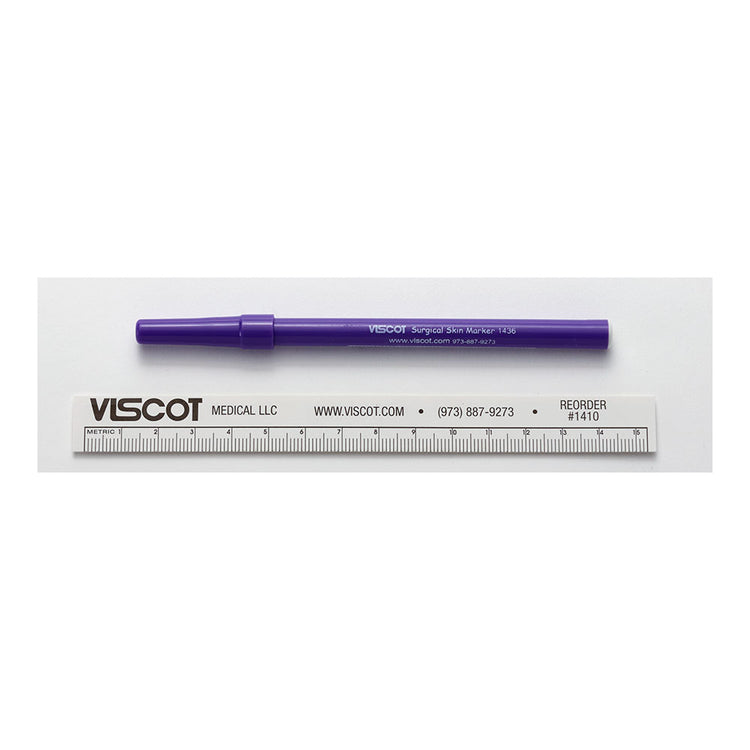 Viscot 1436SR-10 Ultra Fine Gentian Violet Surgical Skin Marker, Sterile, Pack of 10