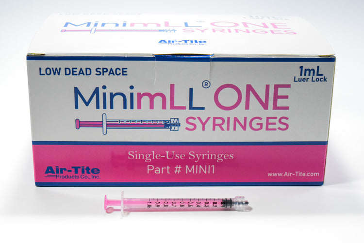 MinimLL® 1mL Low Dead Space Luer Lock - Pink