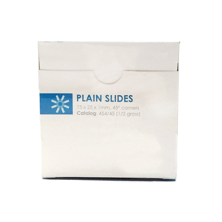 StatLab 454/45 Microscope Slides, Plain, Economical, Non-adhesion, 75 mm x 25 mm x 1 mm