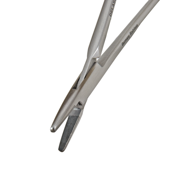 Delasco W-13C Webster Needle Holder 5 in Straight, Smooth Tungsten Carbide