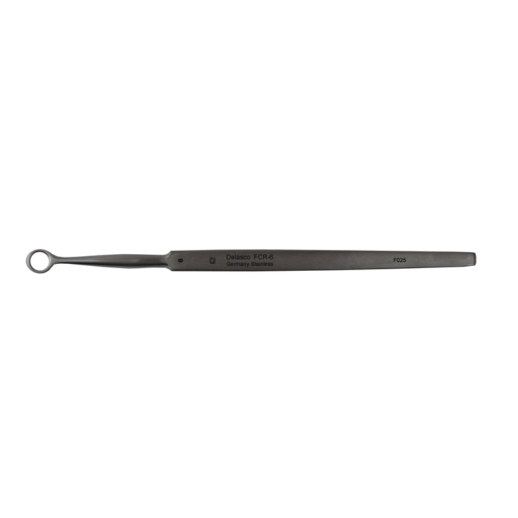 Delasco FCR-6 Fox Curette 5.5 in Straight 6mm Round