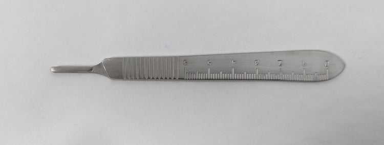 Delasco H-323DM Dextra #3 Scalpel Handle with Metric Ruler, Fits #10-15