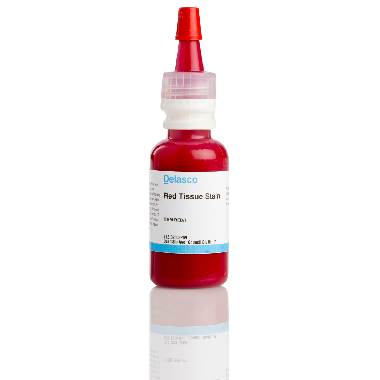 Delasco RED/1 Red Tissue Stain 0.5 oz