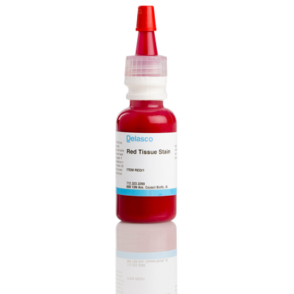 Delasco RED/1 Red Tissue Stain 0.5 oz