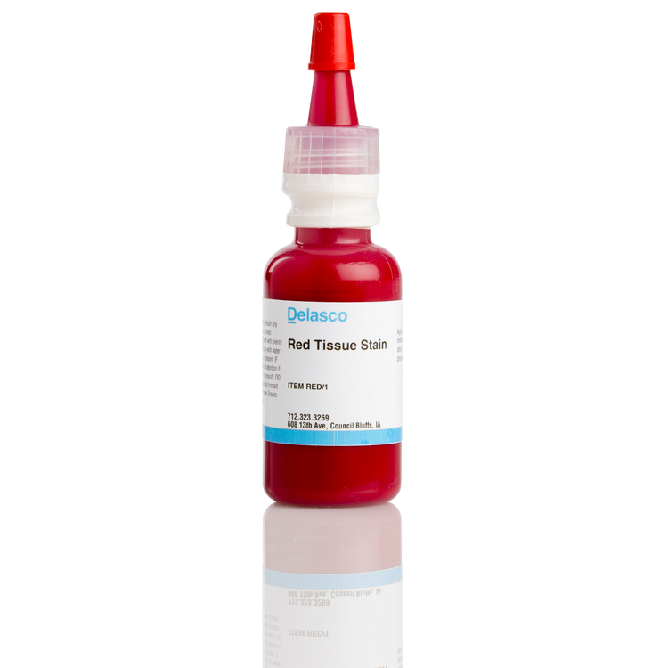 Delasco RED/1 Red Tissue Stain 0.5 oz