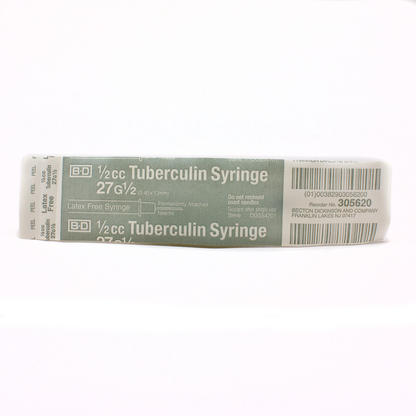 BD 305620 0.5 ml 27 G x 1/2 in. Syringe with Permanent Needle