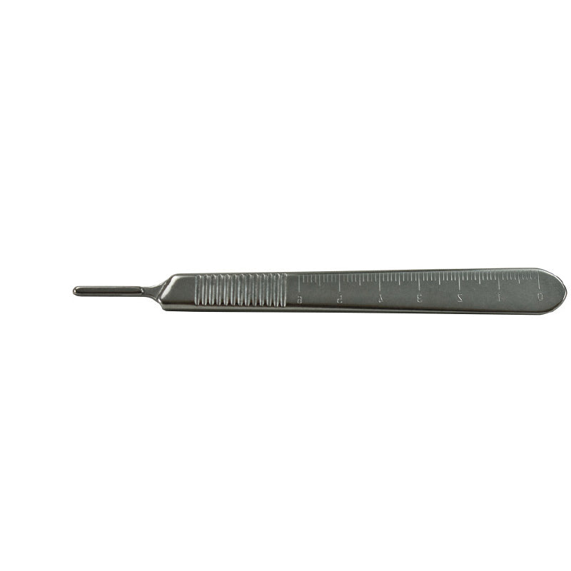 Blade Handle With Ruler Delasco H-323D #3 Scalpel Handle with Metric Ruler, Fits #10-15 - Delasco