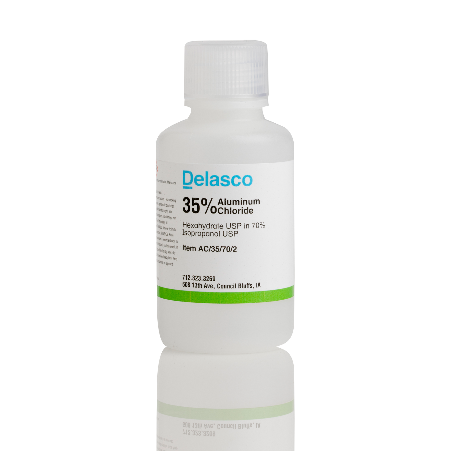 Delasco AC/35/70/2 Aluminum Chloride 35% in Isopropanol 70% 2 oz