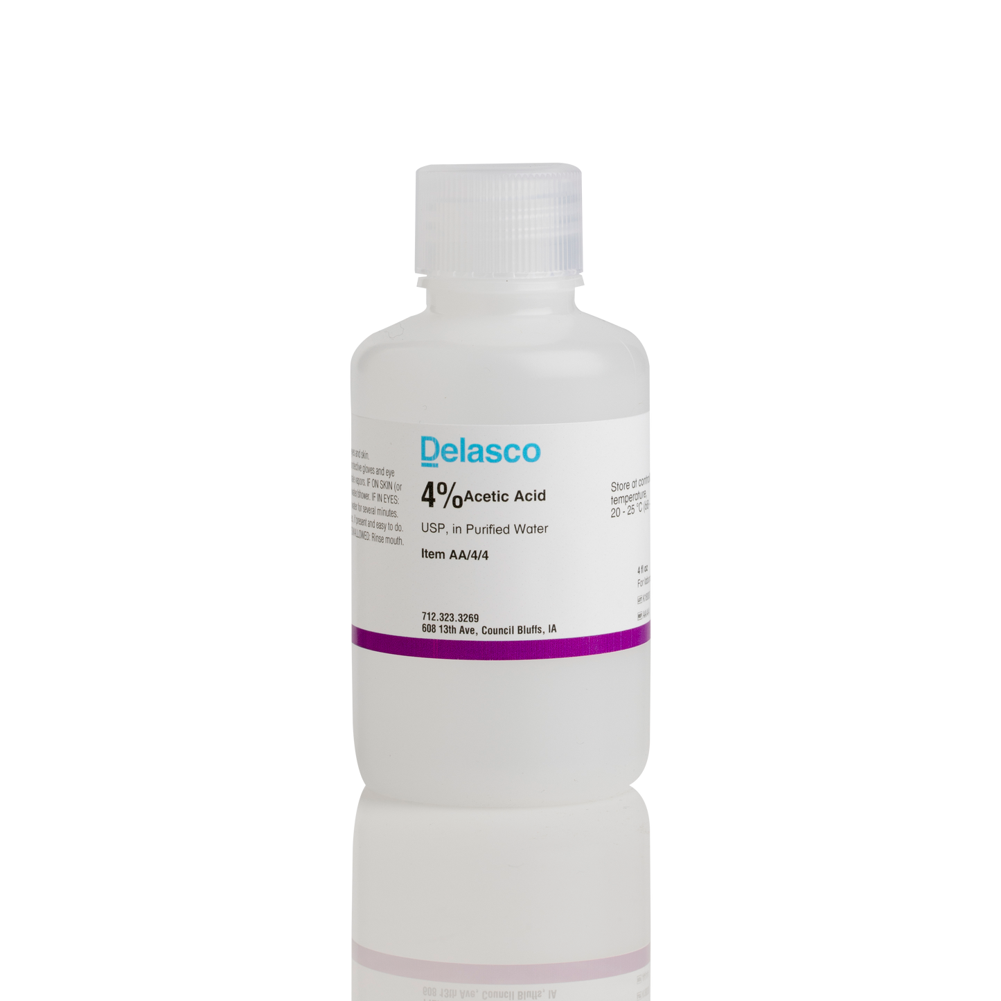 Delasco AA/4/4 Acetic Acid 4% 4 oz