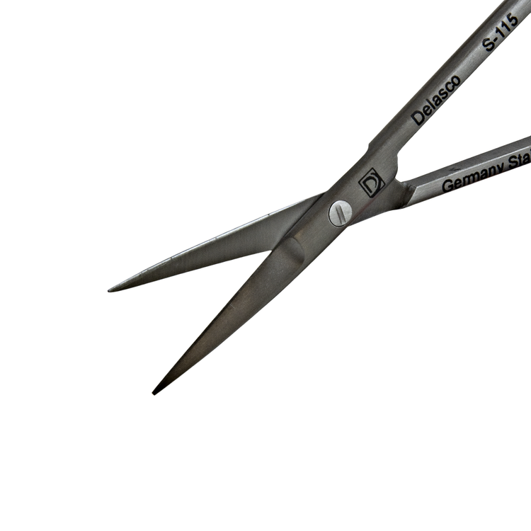 Delasco S-115 Iris Scissors 4 in Straight 20mm Sharp/Sharp