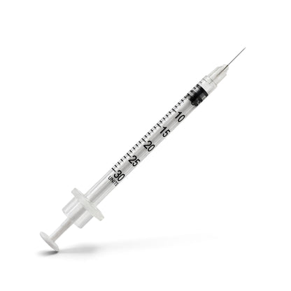 Delasco Insulin Syringe, 0.3 ml, 31G x 5/16" (8 mm), Box of 100