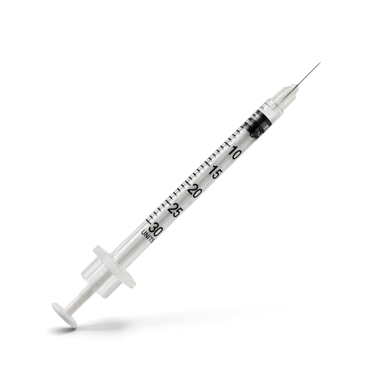 Delasco Insulin Syringe, 0.3 ml, 31G x 5/16" (8 mm), Box of 100