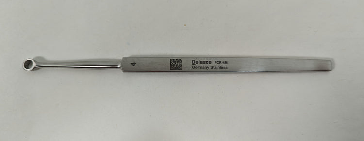 Delasco FCR-4M Dextra Fox Curette 5.5 in Straight 4mm Round